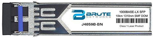 Brute Networks J4859B-BN - 1000BASE-LX 10km SMF 1310nm SFP Transceiver (Compatible with OEM PN# J4859B)