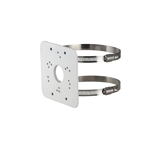 Lorex Pole Mount Bracket | Compatible with Lorex Security Cameras & Junction Boxes | Aluminum & Stainless Steel | Easy Installation |