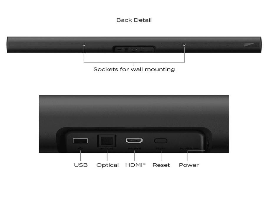 Roku onn Smart Soundbar with Built-in 4K Streaming Media Player