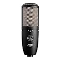 AKG Pro Audio P420 Multi-Pattern Condenser Microphone with Shock Mount and Case. Great for ensemble recording, grand piano, woodwind, brass