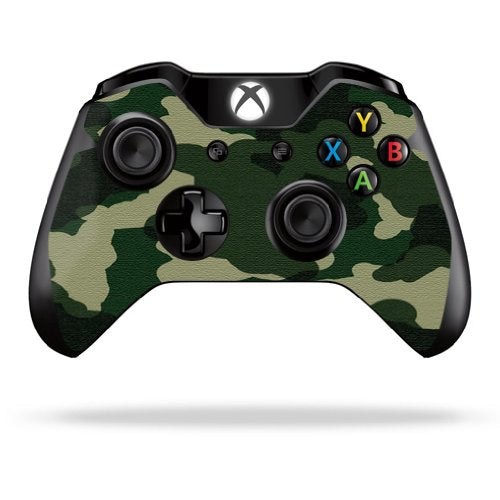 Protective Vinyl Skin Decal Skin Compatible with Microsoft Xbox One/One S Controller wrap Sticker Skins Green Camo