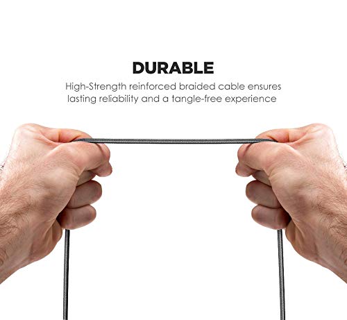 GALVANOX Right Angle Lightning to USB-C Cable (Apple MFi Certified) Braided iPhone Charger L-Shape Cord for Fast Charging iPhone 12/13/14 Pro…