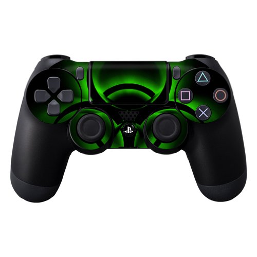 Protective Vinyl Skin Decal Skin Compatible with Sony Playstation DualShock 4 Controller wrap Sticker Skins Bio Glow