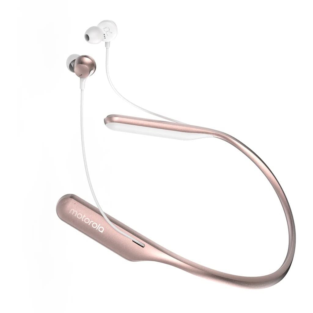 MOTOROLA Ververap 200 Wireless in-Ear Headphones, Compatible with Alexa - Rose Gold