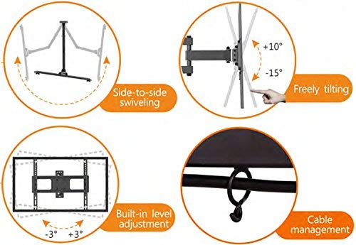 IMPACT MOUNTS ARTICULATING Swivel LCD LED Full Motion TV Wall Mount 37 42 46 47 50 55 60 65 70