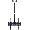 Yuarisx Ceiling TV Mount Adjustable Bracket Fits Most Plasma Flat Screen Display LED LCD OLED TVs 26 to 55 inch, Mounting Holes 400x400mm