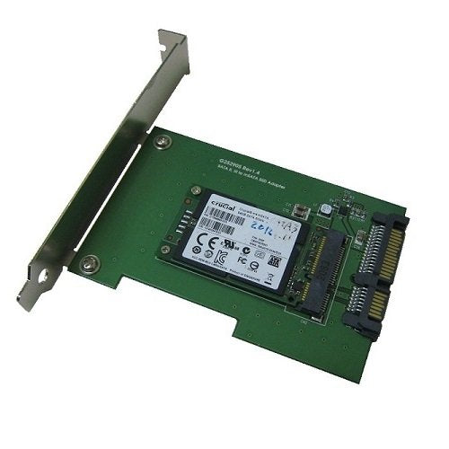 Micro SATA Cables|SATA III Adapter for mSATA SSD with PCI-e Full Bracket