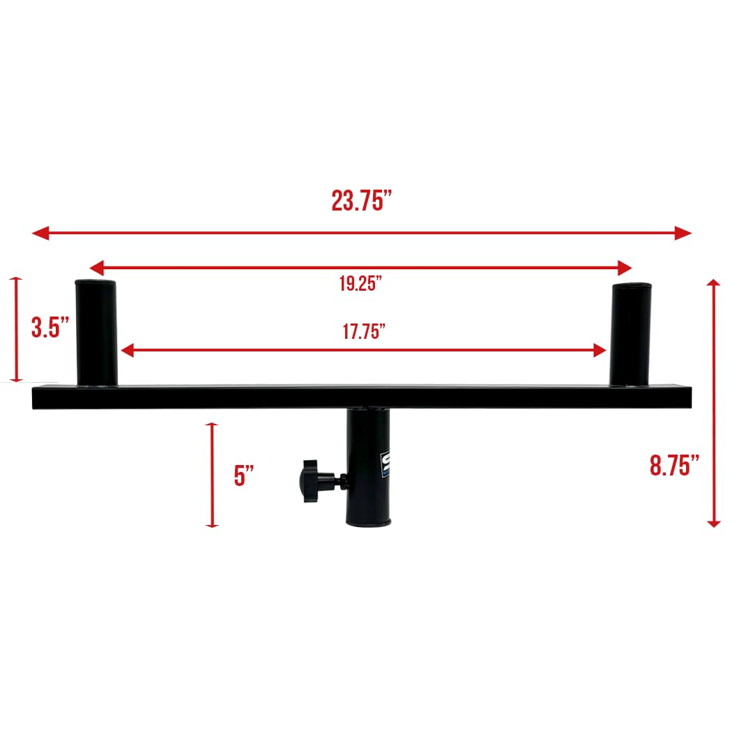 Seismic Audio SA-DUALMOUNT - Pair of Dual Speaker Mount Bars for PA/DJ Speaker Cabinets