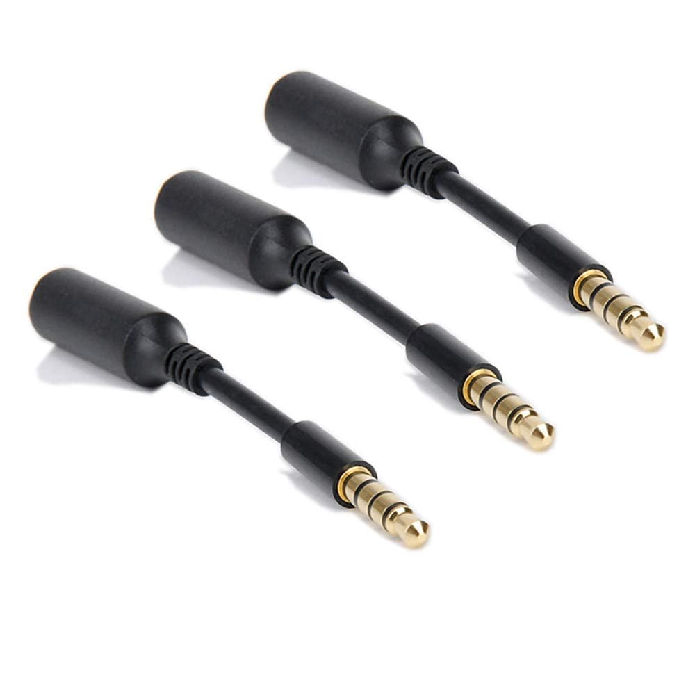 5-Pack AUX Headphone 3.5mm Extension Cable - Male to Female Extender Audio Auxiliary Jack Adapter Wire Cord Plug Connector for iPhone iPod iPad