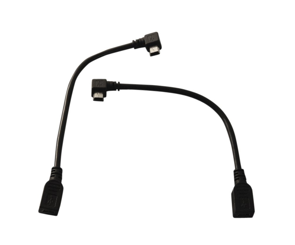 YCS basics 6 Inch USB 2.0 Mini B Female to Left and Right Angle Mini B Male Extension Cables