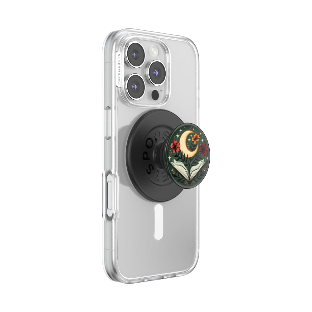 PopSockets Phone Grip for MagSafe with Kickstand, Magnetic Stand, Swappable Top, Secure Hold for iPhone MagSafe Cases, Phone & Tablet Grip, Halloween