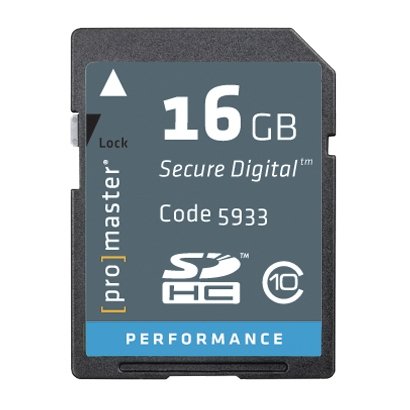 PRO Performance SDHC CLASS 10, 163X Memory Card - 16GB