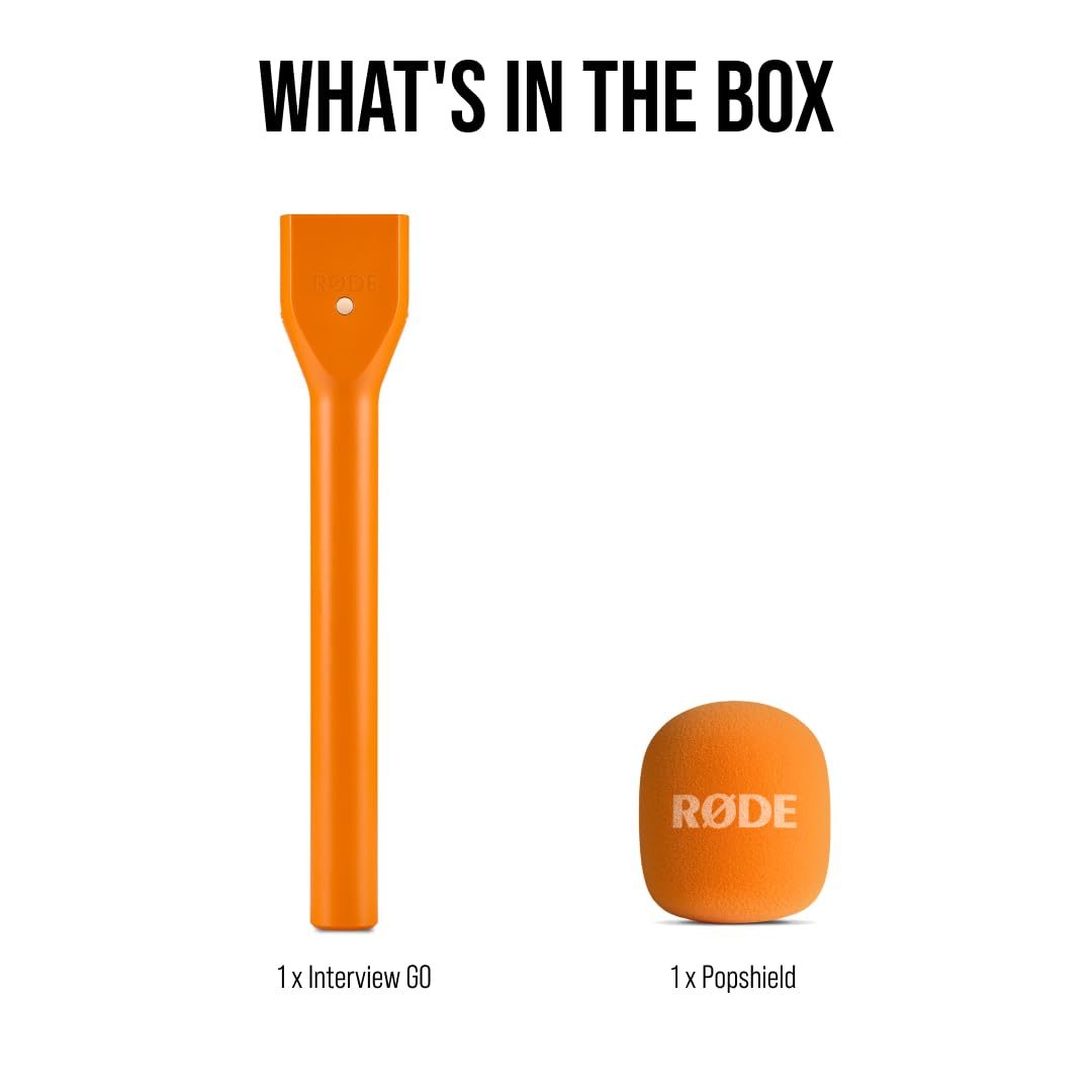 RØDE Interview GO Handheld Adaptor for RØDE Wireless Microphones (Orange)