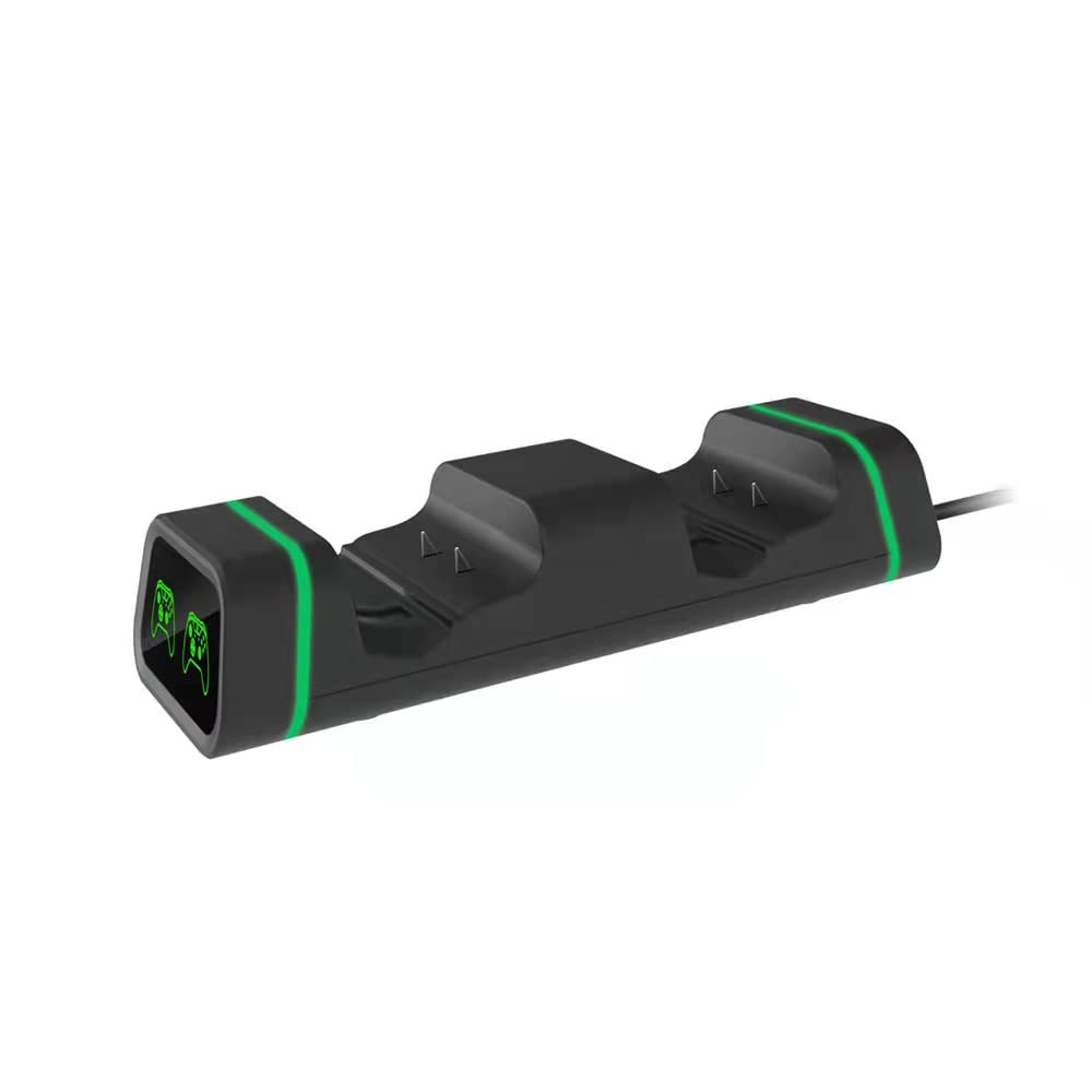 GAMFAMI Controller Charging Station for Xbox One, Controller Charger with 2 x 800mAh Rechargeable Battery Packs Compatible for Xbox One/One X/One