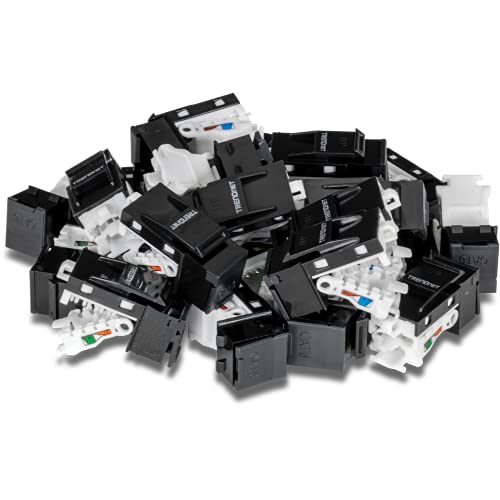 TRENDnet Cat6 Keystone Jack, 25-Pack Bundle,TC-K25C6BK
