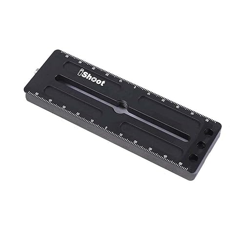 iShoot 12cm Long Camera Quick Release Plate Compatible with Large Camera with Battery Grip & Arca-Swiss Fit Tripod Ball Head Clamp - You May Buy 2 pcs