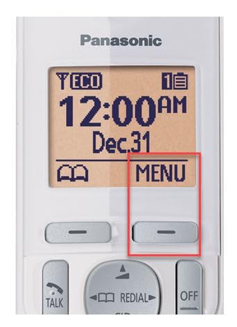 Panasonic 2 Handset Cordless Phone with Digital Answering System and Caller ID, Expandable Up to 6 Handsets White - Two Handsets with Call Block DECT
