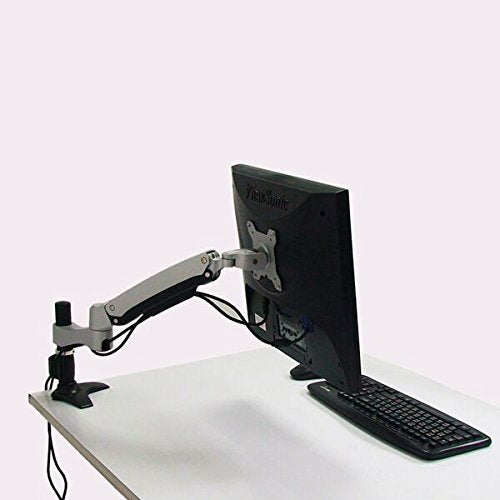 Amer.com, Inc Amer Mounts AMR1APL: Long Single Articulating Monitor Arm - Grommet Based Desk Mount -Displays up to 26 inch LCD/LED Screens