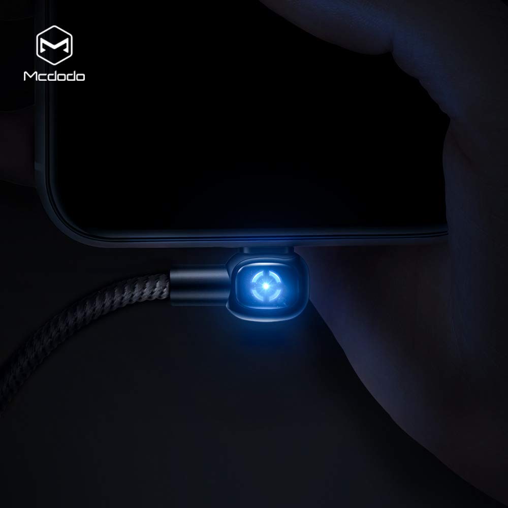 mcdodo Phone Cable 4ft,Smart Led Intelligent Power Off Charger Cord USB Charging &Syncing Cord Compatibility with iPhone 14/13/12/11 Pro Max/X 8 8…