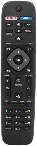 NH500UP Replace Remote for Philips TV 50PFL5601/F7 65PFL5602/F7 55PFL5602/F7 50PFL5602/F7 43PFL5602/F7 32PFL4902/F7 40PFL4901/F7 43PFL4901/F7