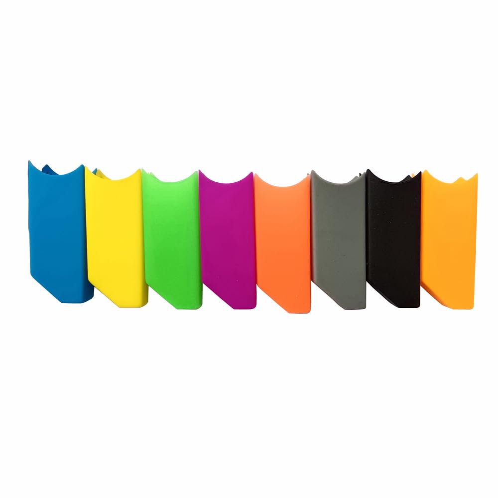Generic Silicone Color Identification Cap Cover Sleeve for Sennheiser ew G3 G4 SKM 9000 Wireless Microphone, 8 Pack, 8 Colors