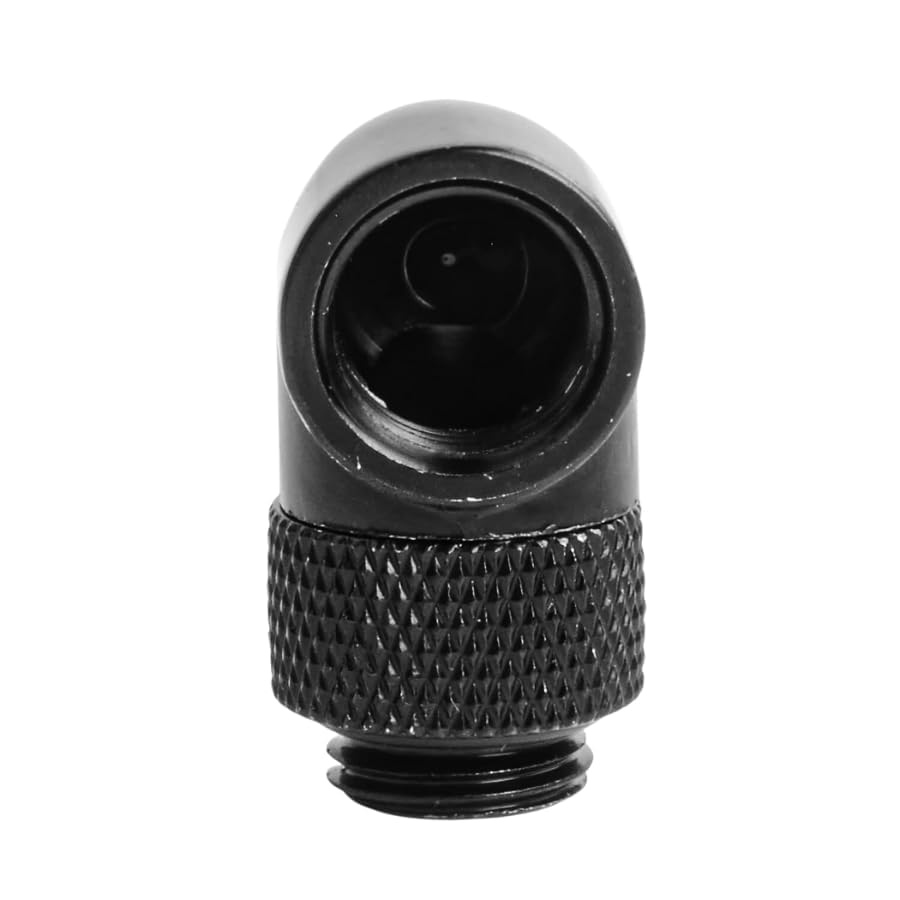 dracaena.io 12 Pack G1/4" 90° Rotary 360° Swivel Fitting, Male to Female Extender Adapter for PC Water Cooling Loop, Computer Liquid Cooling Fittings