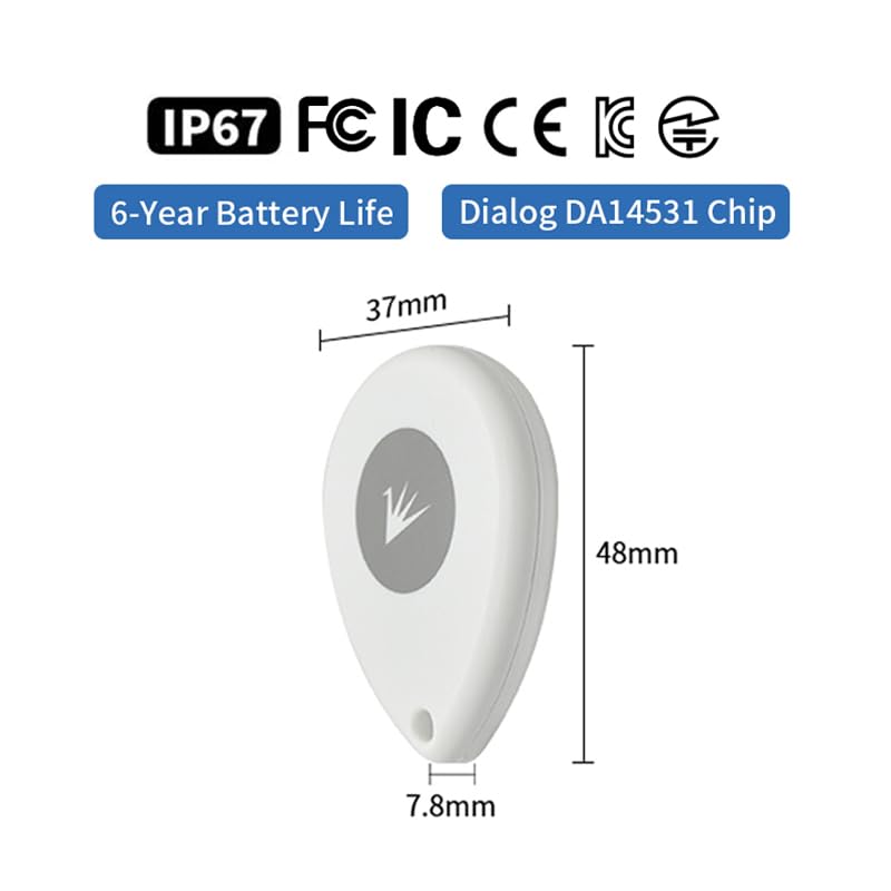 Feasycom FSC-BP108B Waterproof RSSI UUID URL UID TLM Eddystone BLE iBeacon 400m DA14531 Tracking Location Tag Smart Bluetooth Beacon with Replaceable