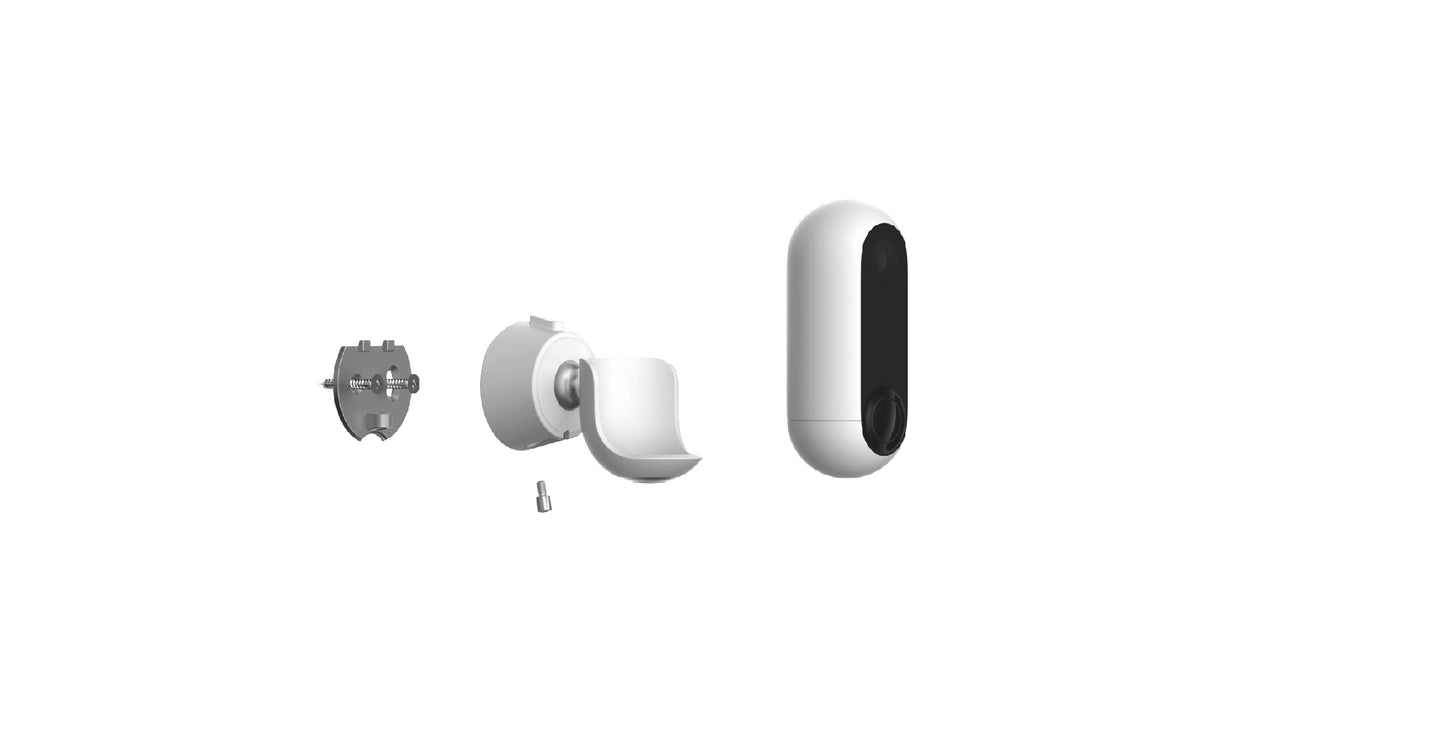 Canary Secure Mount White for Canary Flex | Weatherproof | Wall Mount with Screws | Camera Accessory