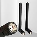 (2-Pack) Dual Band WiFi 2.4GHz 5GHz 5.8GHz 3dBi MIMO RP-SMA Male Antenna for WiFi Router Wireless Network Card USB Adapter- Security IP Camera Video