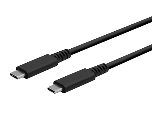Monoprice USB4 Type-C Gen 3x2 Cable - 40Gbps, 100 Watts PD, Compatible with All Thunderbolt 3, USB 3.0 and 2.0, and USB Type C Devices, 1 Meter (3.2
