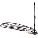 Electrodepot 433 MHz Unity Gain Omni 6-Inch Antenna with Magnetic Base and Male SMA Connector Kit - 50 Ohms Impedance for Garage Gate Door Opener