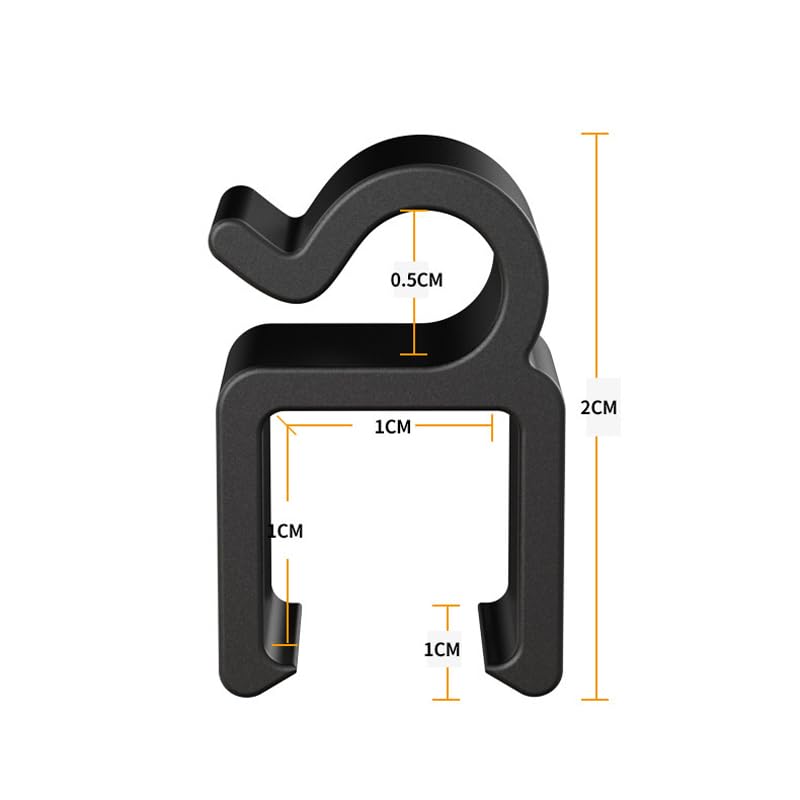 ThtRht 20 Pack Mic Cable Clips Microphone Cable Clip Mic Boompole Clips Wire Holder Organizer for Wired Microphone Arm Stand Vocal Dynamic Microphones