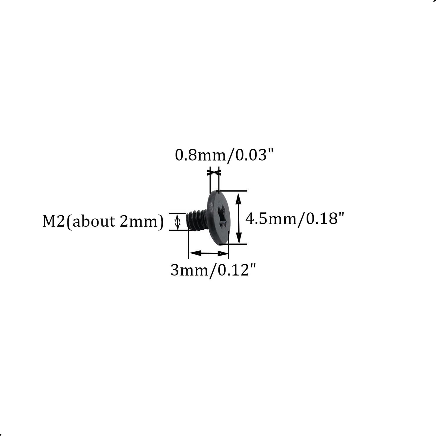 50pcs NVMe M.2 SSD Mounting Screws,Stainless Flat Phillips Head HDD M2 x 3mm Screw for Computer PC Laptop Case WLAN Card Cooling Fan I/O Board,M2*3mm
