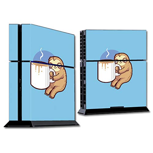 MightySkins Skin Compatible with Sony PS4 Console - Good Morning Sloth | Protective, Durable, and Unique Vinyl Decal wrap Cover | Easy to Apply