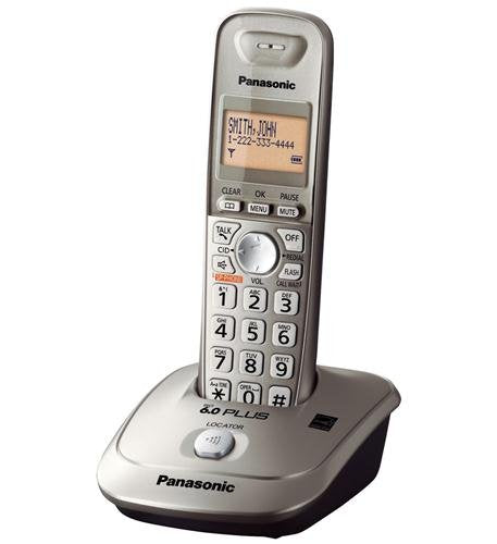 Panasonic KX-TG4011N DECT 6.0 PLUS Expandable Digital Cordless Phone, Champagne Gold, 1 Handset