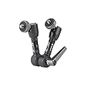 Fotopro 7 Inch Magic Arm Both 1/4 Inch Thread Screw Adjustable Articulating Magic Arm for Tripod LED Light Monitor Microphone Super Clamp