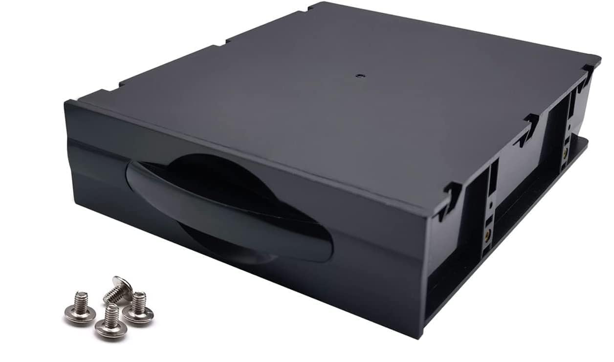 YTYKINOY Black Desktop Computer ATX/MATX Hard Drive Mobile Blank Rack Drawer Tray Computer Accessories Storage Box Devices Storage case(5.25")