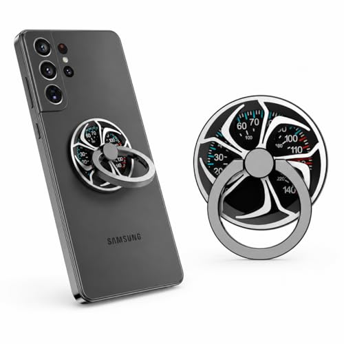 Phone Ring Holder Stand,Non-Magnetic Adhesive 360° Rotating Cell Phone Grip with Fidget Spinner, Anti-Drop Finger Ring Kickstand for iPhone Samsung