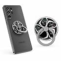 Phone Ring Holder Stand,Non-Magnetic Adhesive 360° Rotating Cell Phone Grip with Fidget Spinner, Anti-Drop Finger Ring Kickstand for iPhone Samsung