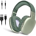 iJoy Ultra Wireless Over-Ear Bluetooth Headphones with Mic, Up to 10 Hours Playtime, Bluetooth Headset 33Ft Range with Backup AUX Cable & SD Slot…