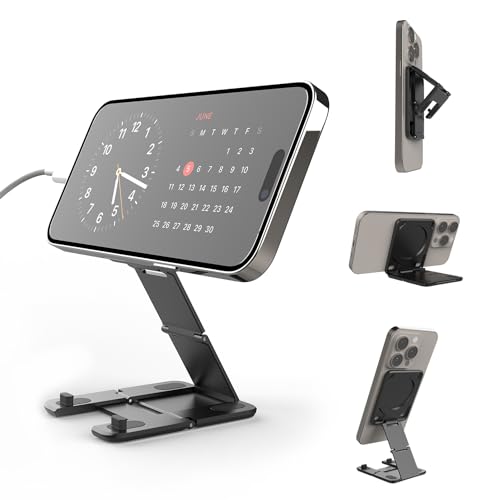 Kenu Stance+ 10-in-1 MagSafe Super Gadget, Magnetic Tripod Stand, Car Vent+Dash+CD Mount, Finger Holder, Airplane Mount, Selfie Stick, More