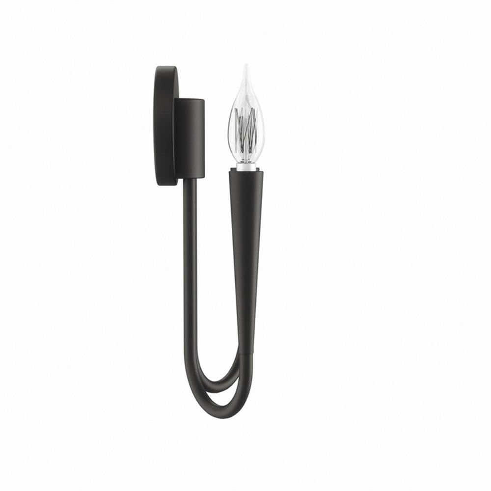 Modway Penrose 2-Light Wall Sconce in Black, 9 x 4 x 13.5