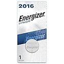 Energizer 2016 Batteries 3V Lithium, (1 Battery Count), Black/Silver (EVEECR2016BP)