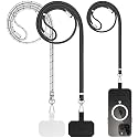 Cellet 2-Pack Universal Phone Lanyard with Adjustable Nylon Neck Strap - Secure Tether Pad Compatible with All Smartphones - Hands-Free Carrying