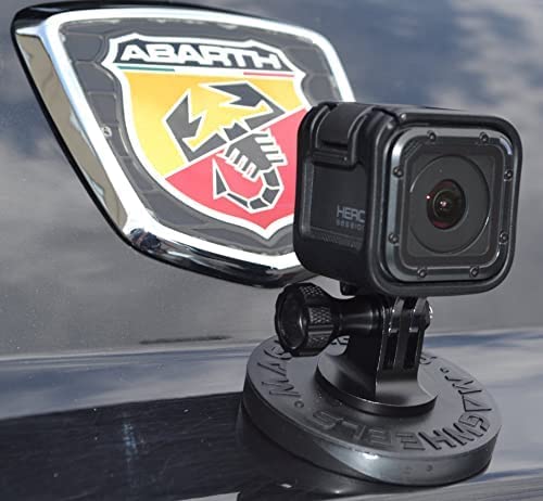 MagWheels Magnetic Camera Mount w/Non-Slip Anti-Scratch Rubber Coating for Action Cameras