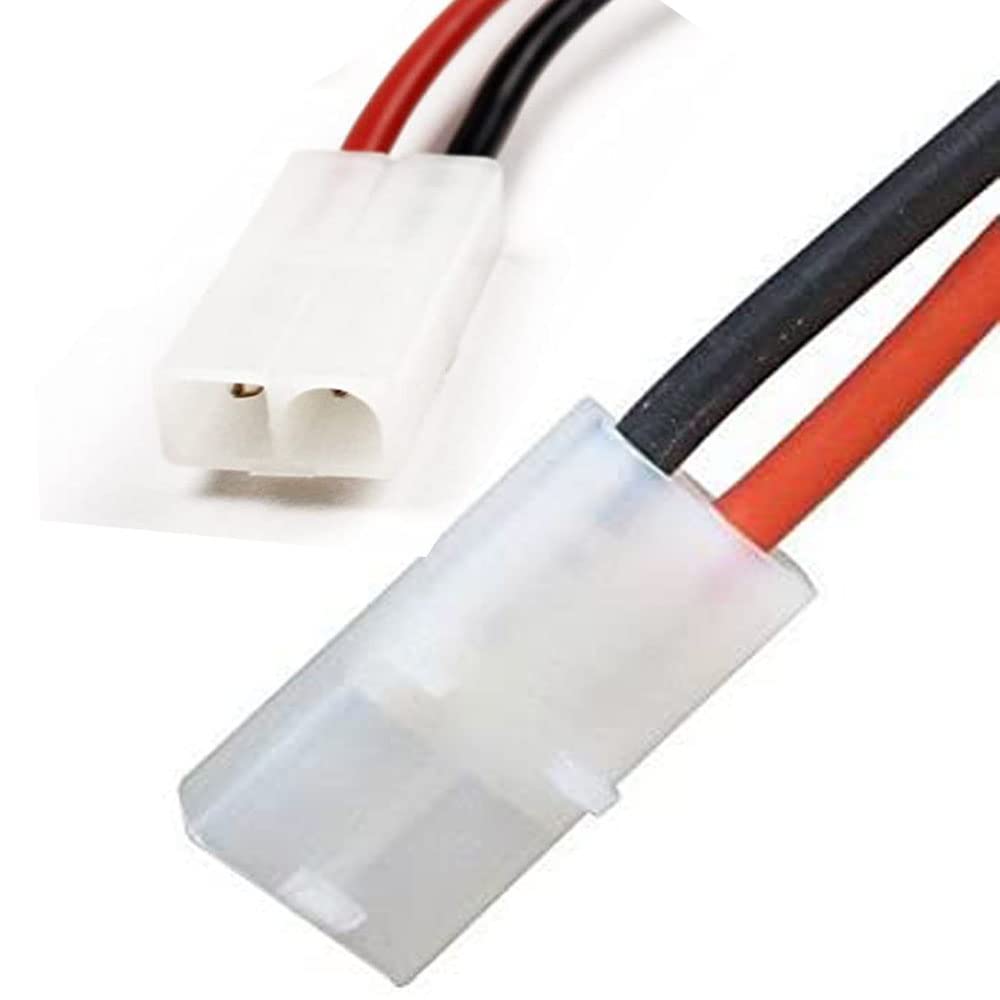 Yiqigou 5-Pack XT60 Plug Male Connector to BigStyleTamiya Plug Female Connector Wired Adapter with 3.93inch 14AWG Silicone Wire
