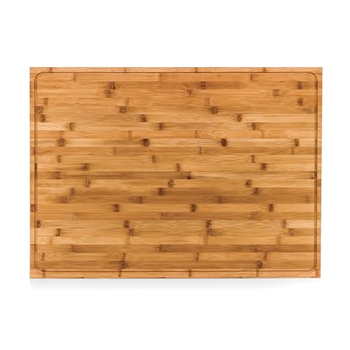 Camco Stove Top Cover - Features Adjustable Legs & Built-In Juice Groove - Crafted of Natural Bamboo - Fits Most Stove Tops & Measures 29.5” (L) x…