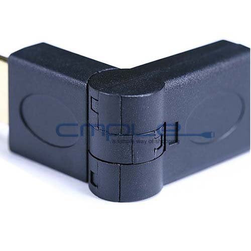 Cmple - HDMI Extender 4K HDMI Swivel Adapter, Female to Female Swiveling Port Saver (90 Degree Up & Down) Extension for Video Cables, TV, Monitor