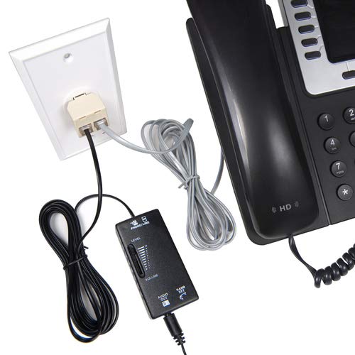 ECS Telephone Recorder Adapter for Landline, 3.5mm Adapter only