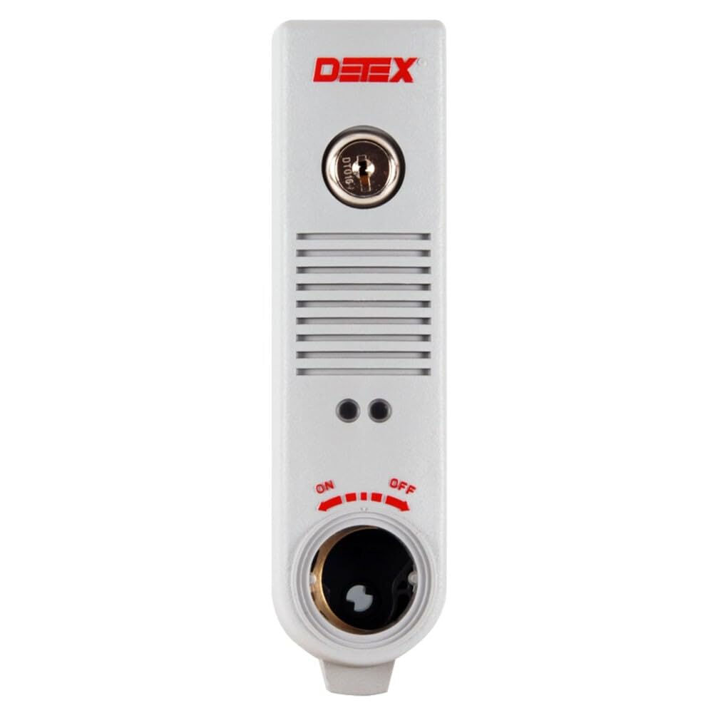 Detex EAX-500 Series Stand Alone Surface Mount Door Alarm, Exit Alarm Function, Gray Finish